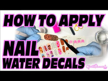 Load and play video in Gallery viewer, Nail Water Decals - Smile now cry later  airbrush

