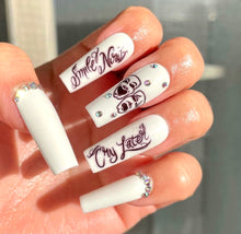 Load image into Gallery viewer, Nail Water Decals - Smile now cry later  airbrush
