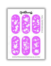 Load image into Gallery viewer, Nail water decals - Old school airbrush mix (Color)
