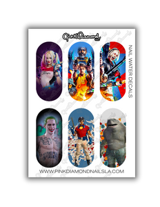Nail water decals - Suicide squad #1