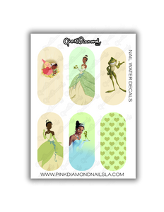 Nail water decals - The princess & the frog