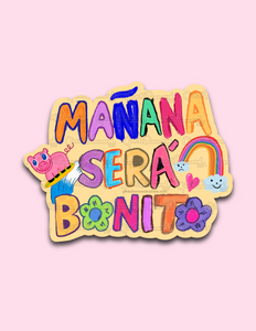 Manana sera bonito karol G Font- Vinyl sticker
